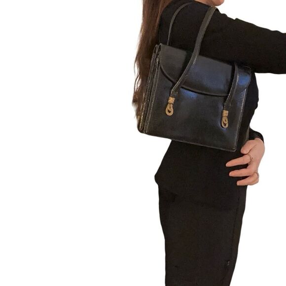 Gucci lizard top handle bag - Picture 6 of 16